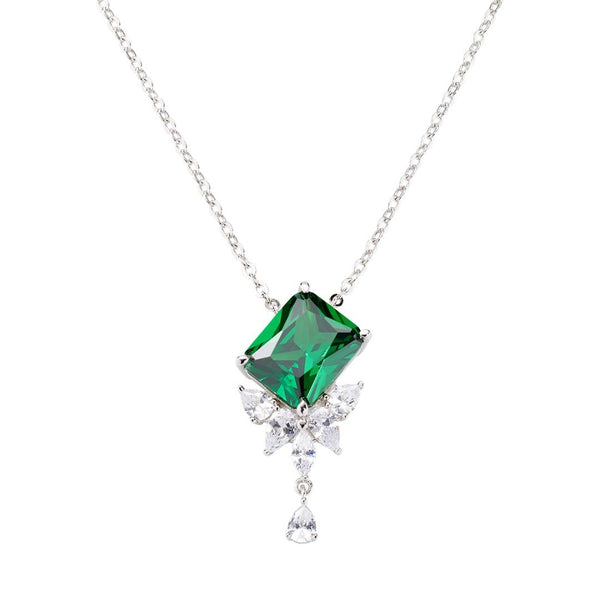 Collana Stardust Con Zirconi Bianchi E Verdi NREBVBZ