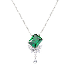 Collana Stardust Con Zirconi Bianchi E Verdi NREBVBZ