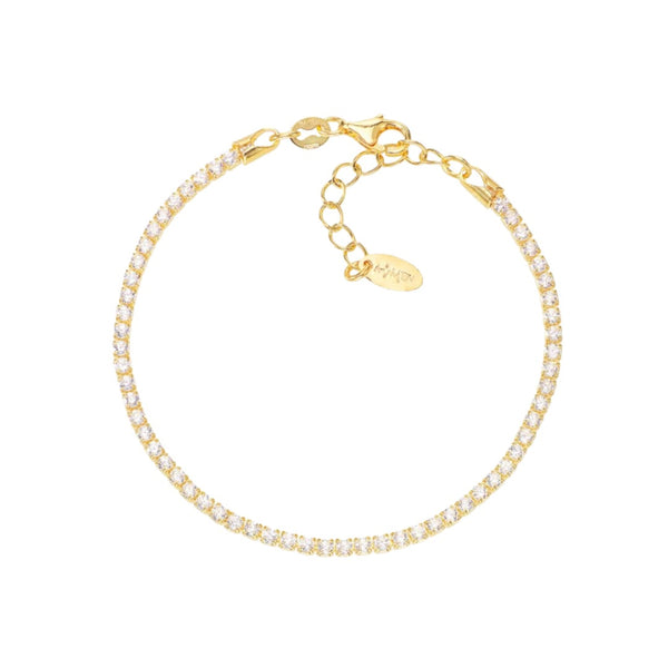 Bracciale Amen Tennis Con Zirconi Bianchi -