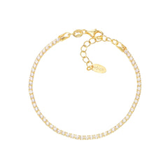 Bracciale Amen Tennis Con Zirconi Bianchi -