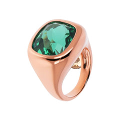 Anello Bronzallure Chevalier con Prisma Gem Taglio Cushion -
