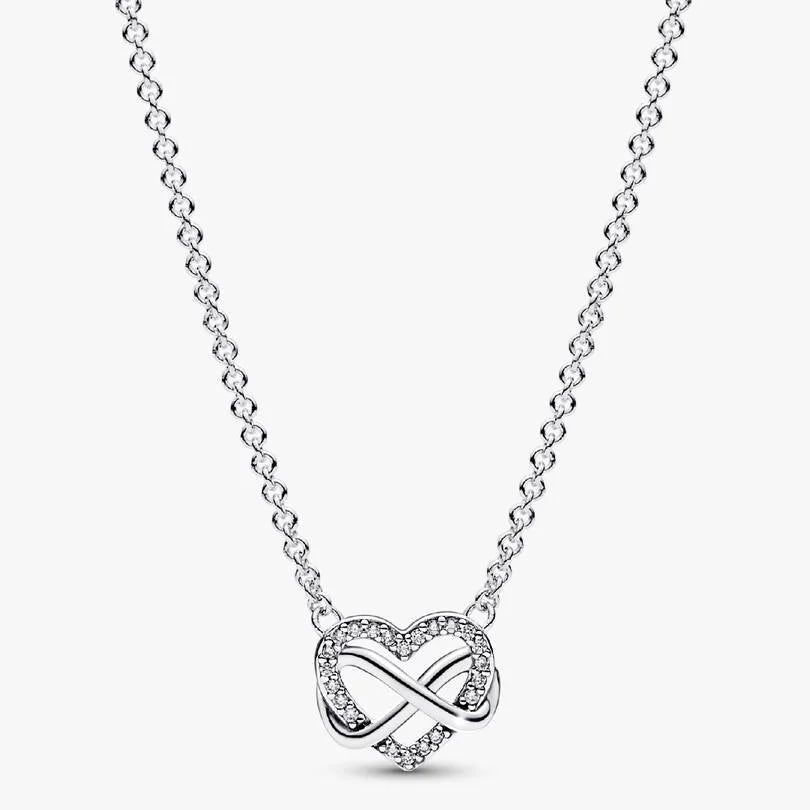 Collana Pandora Cuore Infinito Pietre Luminose 392666C01