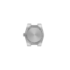 Reloj Tissot PRX de 25 mm de acero con bisel de oro rosa y esfera de nácar