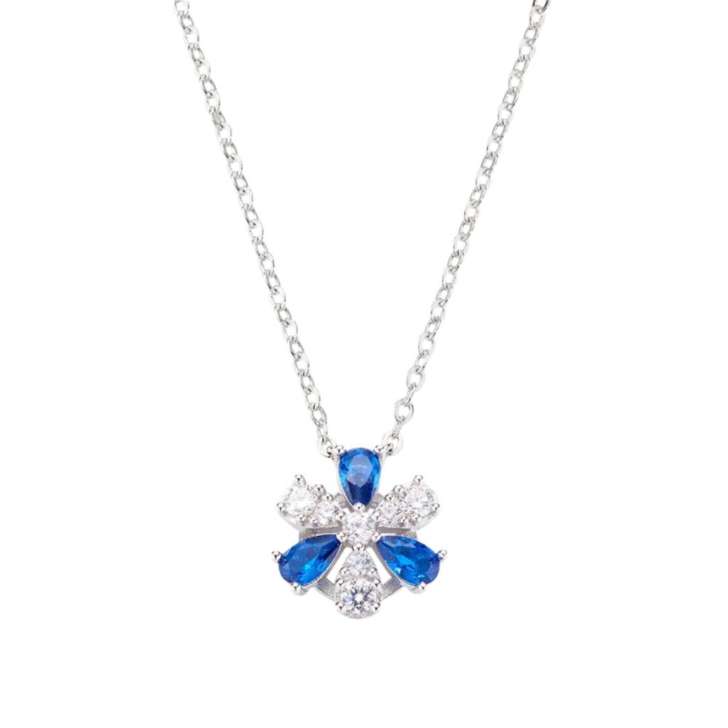Collana Stardust con Pendente Margherita Blu e Bianca NMABBLBZ3