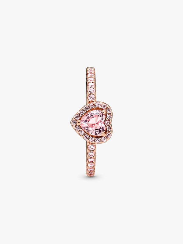Anello Pandora Rosè Cuore In Rilievo Rosa