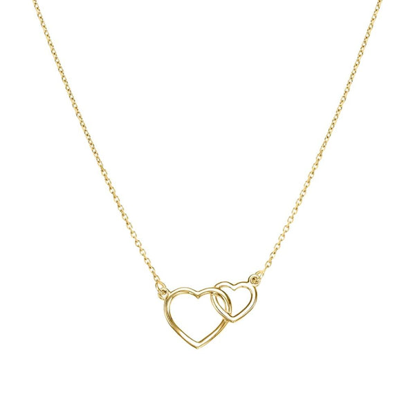 Collana Stroili Doppio Cuore Beverly Oro Giallo 9 KT 1428568