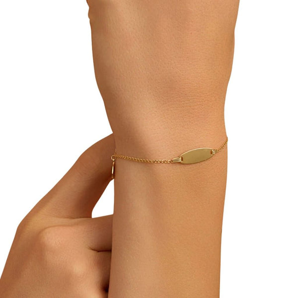 Bracciale Stroili Con Targhetta Angelo Holy Oro Giallo 9 KT 1415994