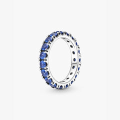 Anello Pandora Fascia Scintillante Blu