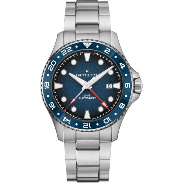Orologio Uomo Hamilton Navy Scuba Automatico GMT 43 mm Blu H82535140