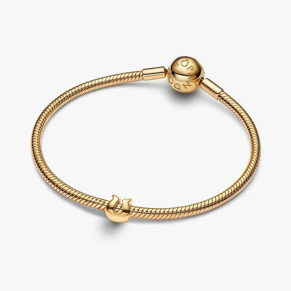 Mini Charm Pandora Ferro Di Cavallo Placcato Oro 14 KT 764517C00