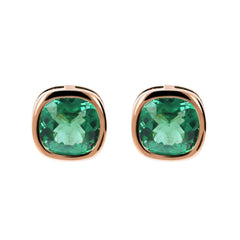 Orecchini Bronzallure a Lobo con Prisma Gem Taglio Cushion -