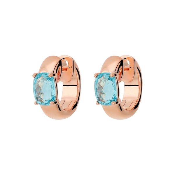 Orecchini Bronzallure a Cerchio con Prisma Gem Taglio Mosaico -