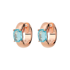 Orecchini Bronzallure a Cerchio con Prisma Gem Taglio Mosaico -