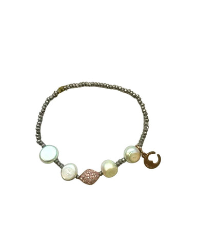 Bracciale Lelune con Ematite e Perle