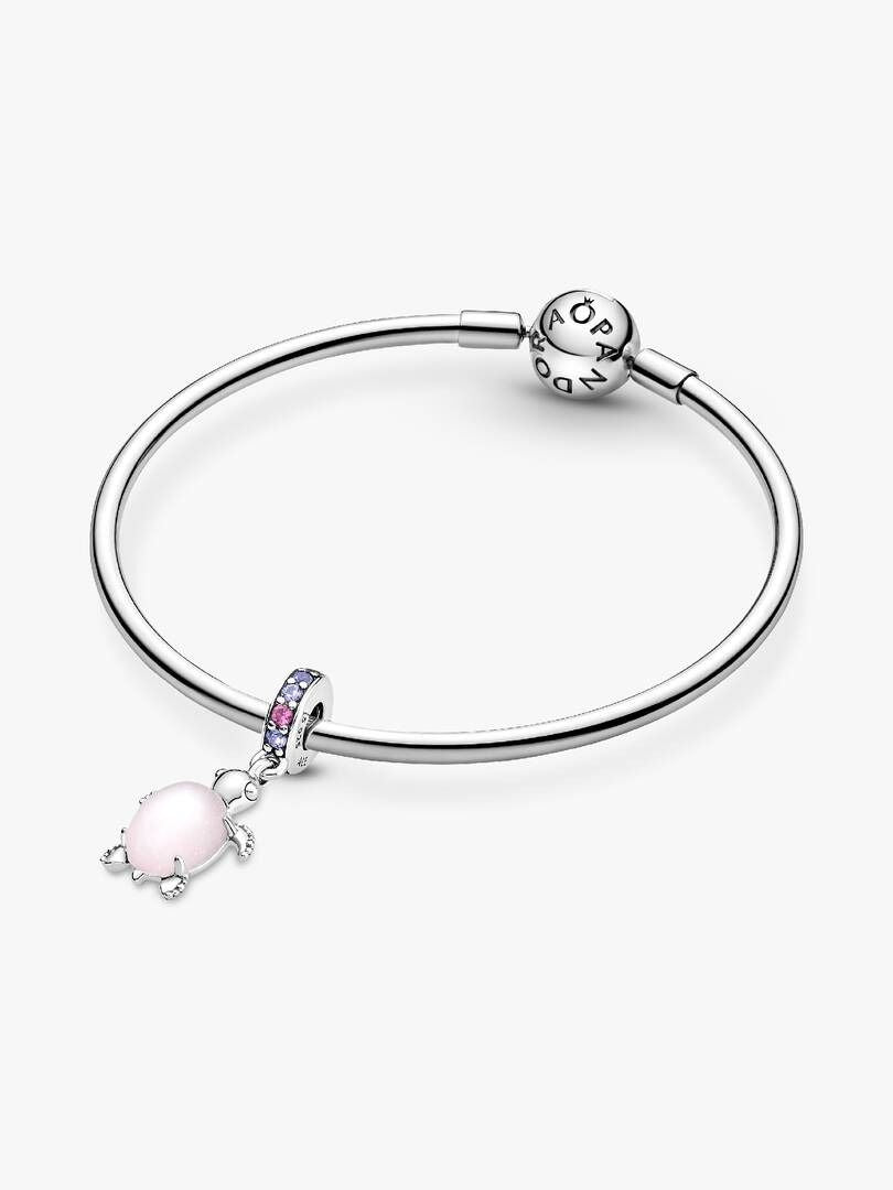 Charm Pandora Pendente Tartaruga Marina Rosa Vetro di Murano 798939C02