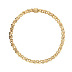 Etruscan Tubogas Braided Necklace with Magnetic Clasp