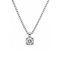 Collana Mirco Visconti Puntoluce in Oro Bianco 18 KT e Diamante Naturale