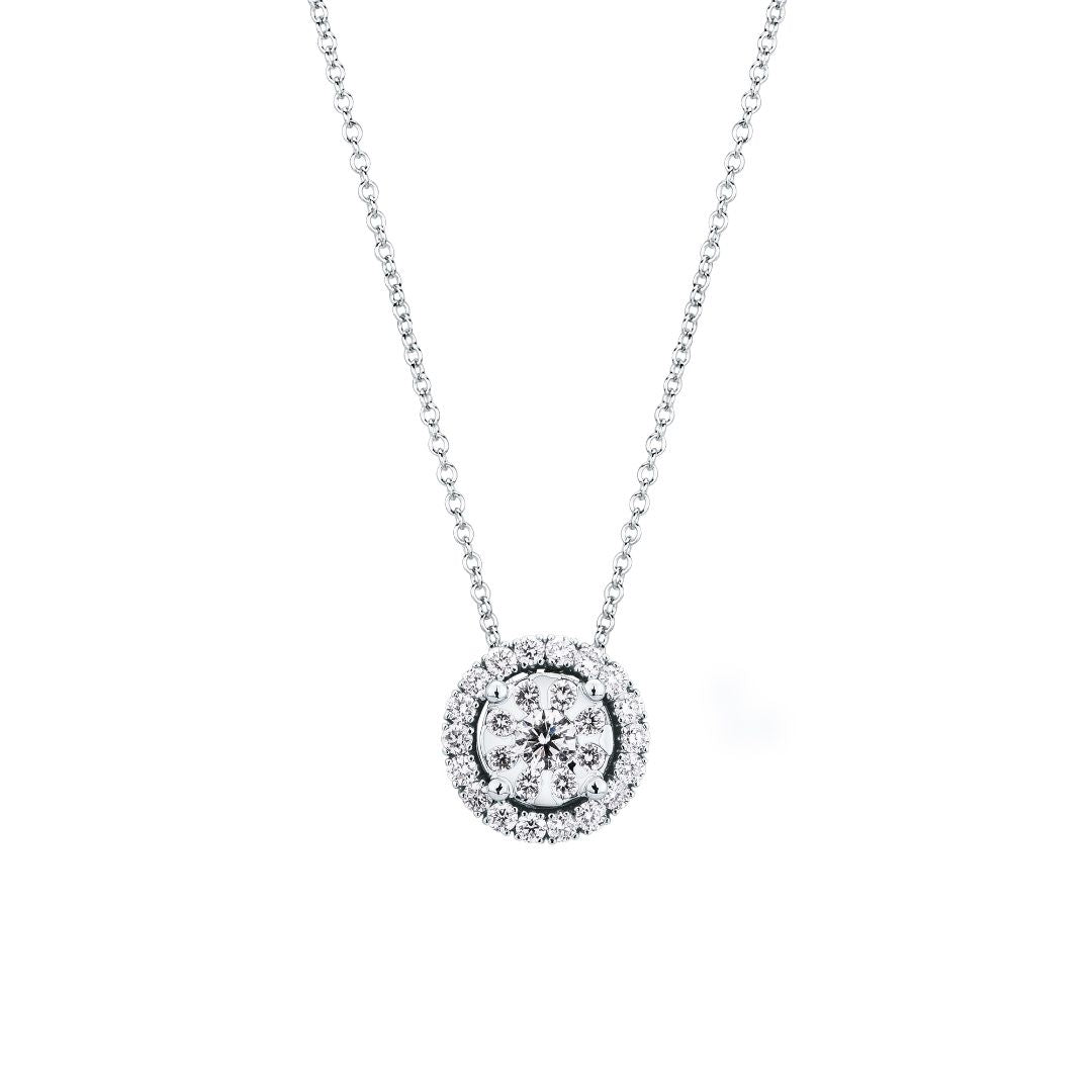 Mirco Visconti 18KT White Gold Necklace with Magic Pendant and Diamonds