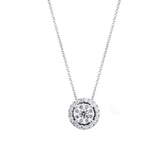 Mirco Visconti 18KT White Gold Necklace with Magic Pendant and Diamonds