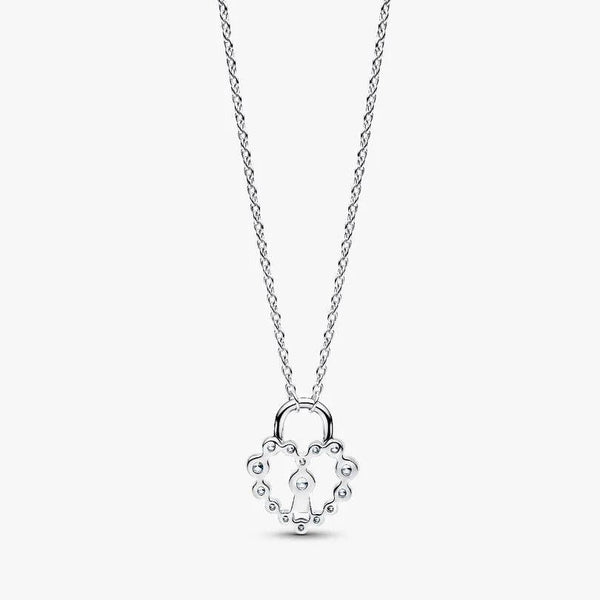 Collana Pandora Lucchetto Cuore Luminoso 394416C01-50