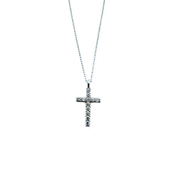 Golay White Gold Necklace with Diamond Pendant Cross