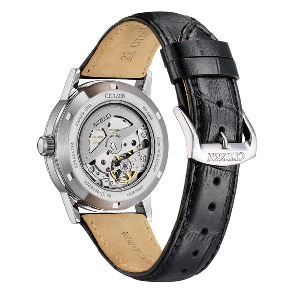 Citizen Men's Watch OF Classic Automatic Black Leather NJ0210-05E