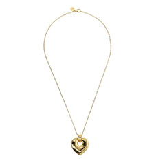 Collana Etrusca Catena Forzatina con Pendente Cuore Martellato WSET00820.YG