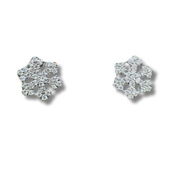 Orecchini Fiocco di Neve Iannelli Handmade in Oro Bianco e Diamanti 228228