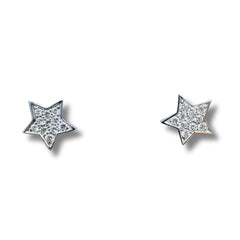 Orecchini Stelle Iannelli Handmade in Oro Bianco e Diamanti 228229