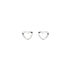Stroili Heart Lobe Bon Ton White Gold 9 KT Earrings 1401695