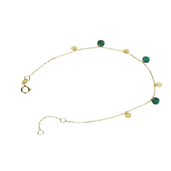 Bracciale Stroili Beverly Oro Giallo 9 KT Malachite Verde 1432976