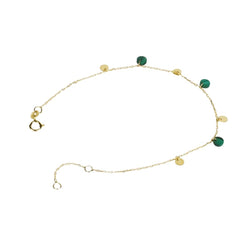 Bracciale Stroili Beverly Oro Giallo 9 KT Malachite Verde 1432976
