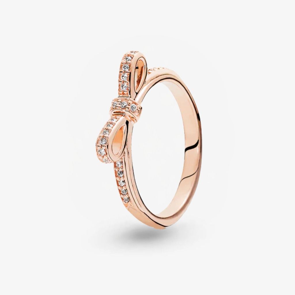 Anello Pandora Fiocco Scintillante Rosè 180906CZ