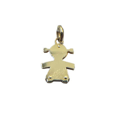 Ciondolo Bambina Pendente in Oro Giallo CND028