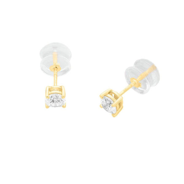 Orecchini Stroili Lobo Punto Luce Claire Oro Giallo 9 KT Cubic Zirconia 1412070