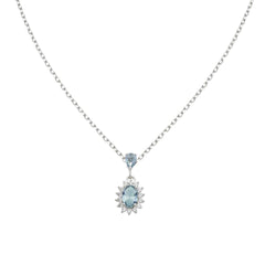 Amen Mini Royal Lady Necklace with Colored Zirconia