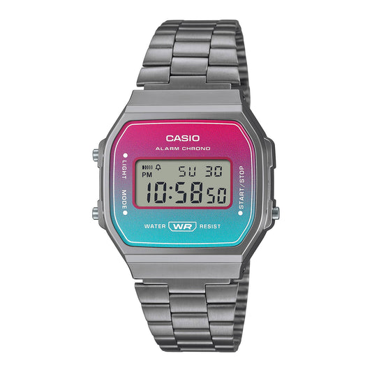 Orologio Casio Vintage con Quadrante Multicolor Base Brunita