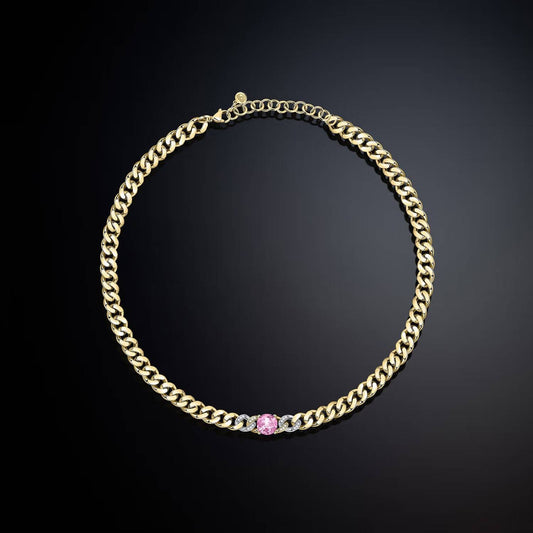 Collar de oro con cadena Bossy de Chiara Ferragni