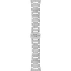Reloj Tissot PRX de 25 mm de acero con bisel de oro rosa y esfera de nácar