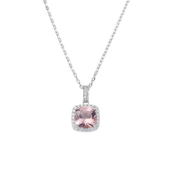 Amen Necklace with Pink Morganite and Zircons