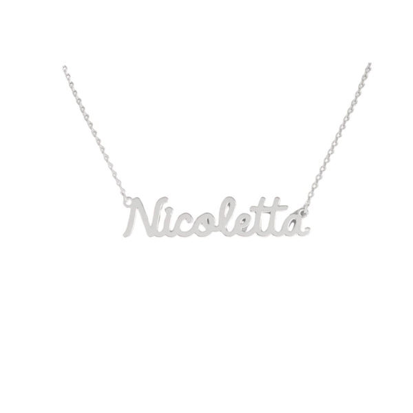 Collana Nome Nicoletta In Acciaio 316 -