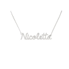 Collana Nome Nicoletta In Acciaio 316 -