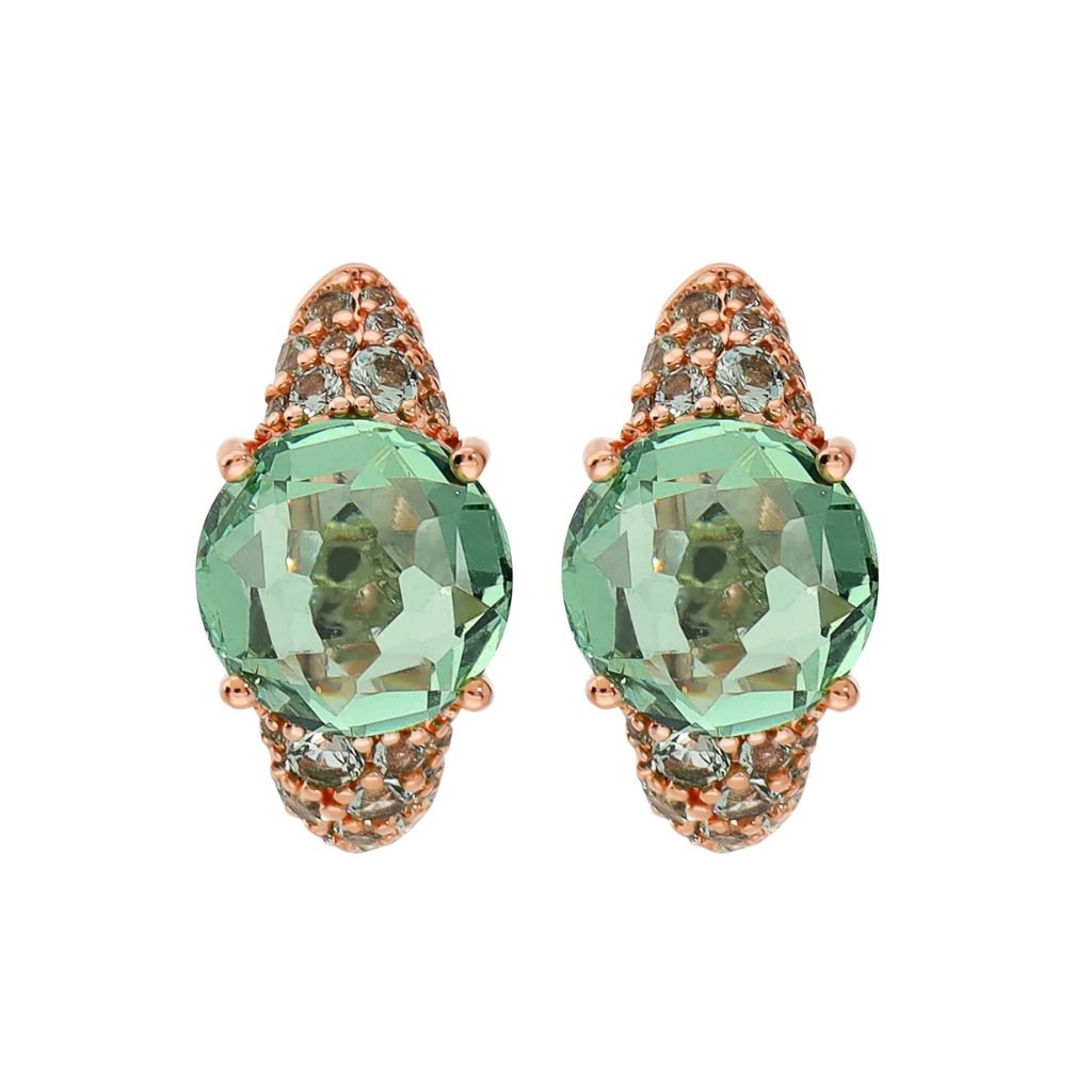 Orecchini a Cerchio con Pavé Misto e Prisma Gem WSBZ02610.DE