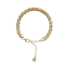 Bracciale Etrusca Maxi Catena Spiga Martellata WSET00754.YG