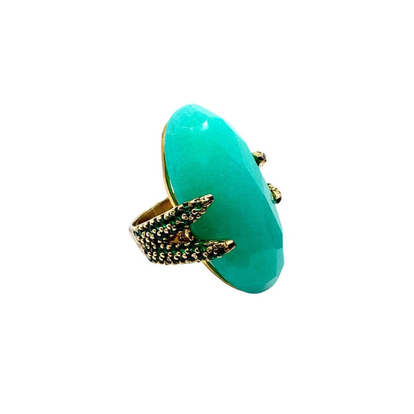 Anello Fiorini in Argento con Agata e Zirconi 0154AG2430140I-55