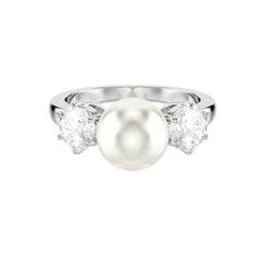 Anello Swarovski Cocktail Matrix Crystal Pearl -