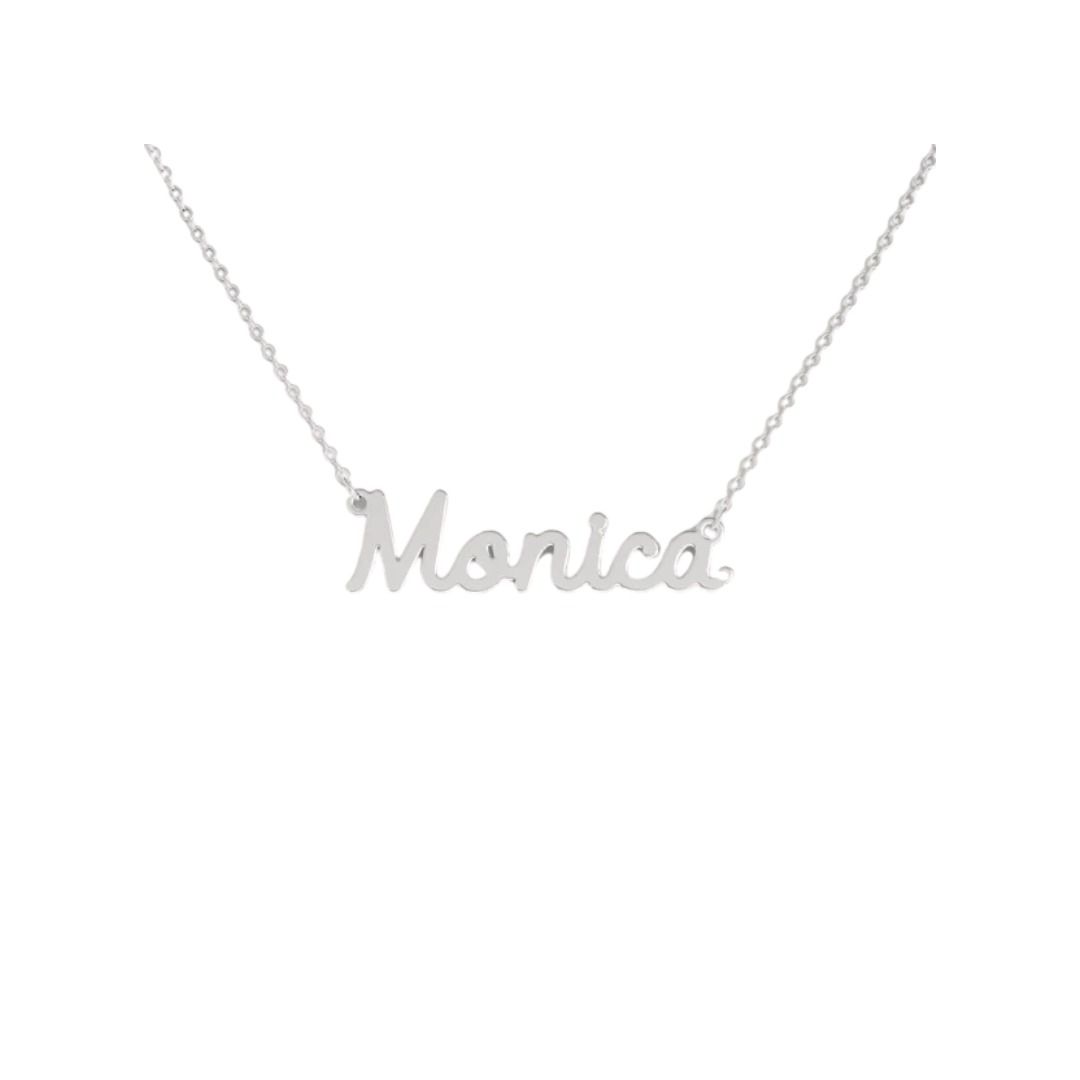 Collana Nome Monica In Acciaio 316 -