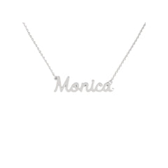 Collana Nome Monica In Acciaio 316 -