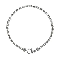 Albert M. Bracelet with Thin Byzantine Chain