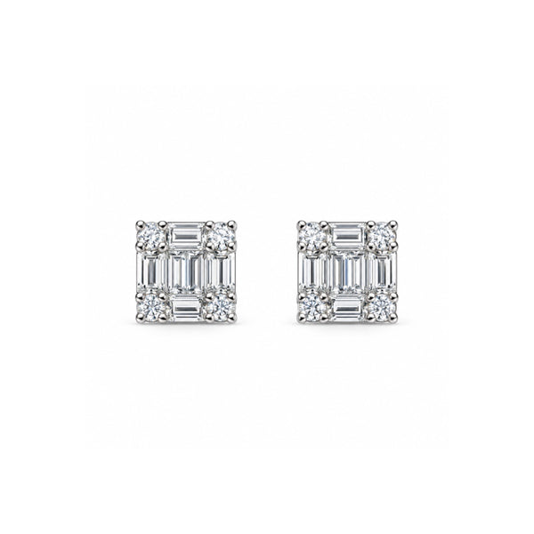 Orecchini Giorgio Visconti in Oro Bianco 18 KT con Diamanti Naturali